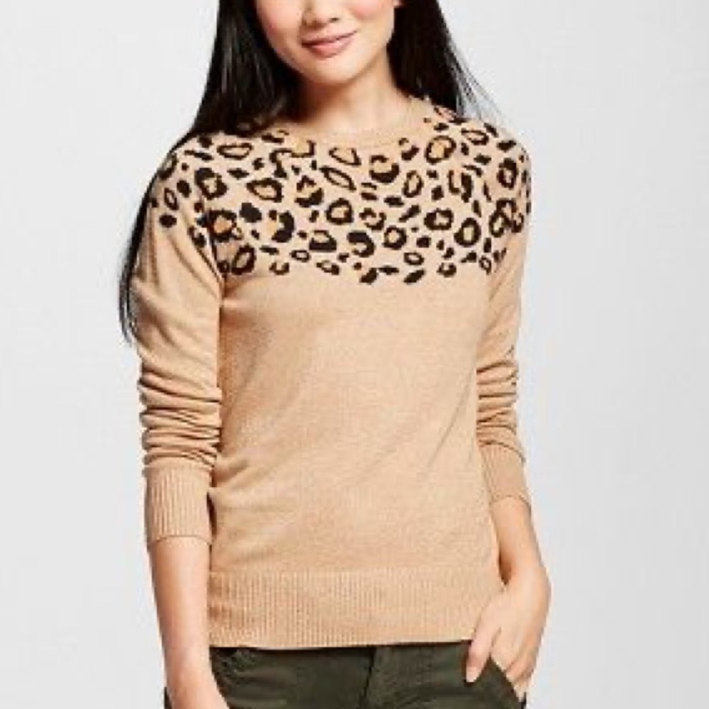 Merona Leopard Detail Sweater